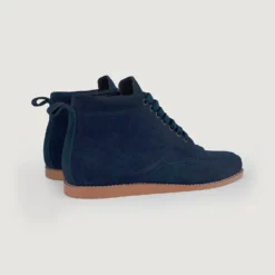 Bearman Moc Toe Blue Suede Boots