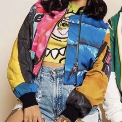 Cardi B Finesse Printed Bomber Jacket