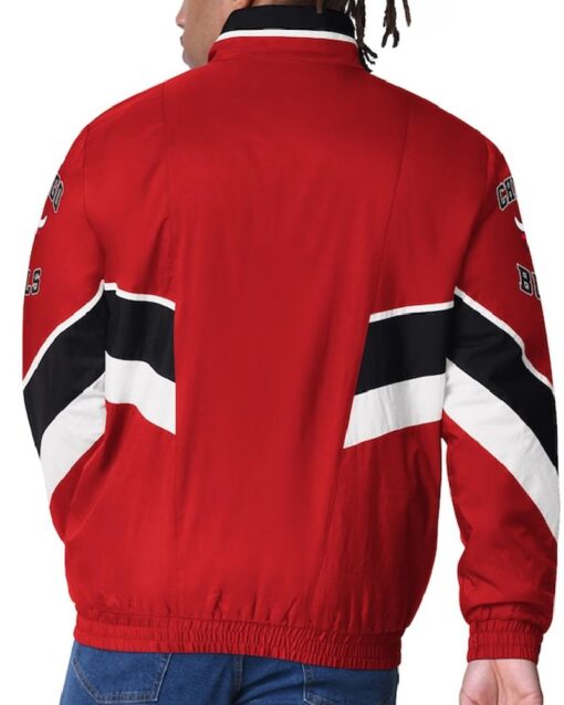 Chicago Bulls Captain Red Varsity Satin Jacket