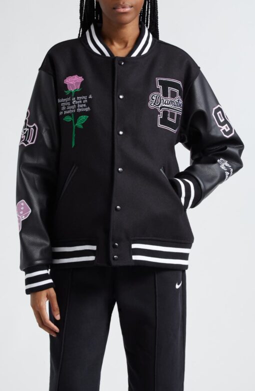 Dramaticas Wool Blend Varsity Jacket