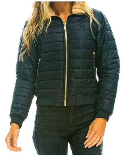 Womens Rainbow Puffer Jacket