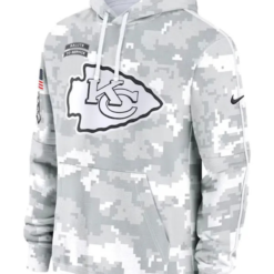 Kansas City Chiefs Salute To Service Camo 2024 Hoodie