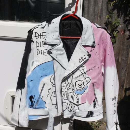 Lil Peep Never Say Die Painted Jacket