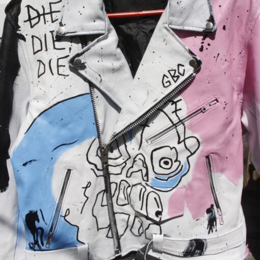 Lil Peep Never Say Die Painted Jacket