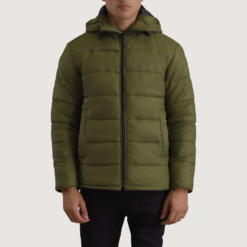 Erico Green Hooded Puffer Jacket