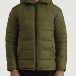 Erico Green Hooded Puffer Jacket