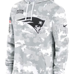 New England Patriots Salute To Service Camo 2024 Hoodie