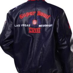 Starter Men’s Super Bowl LVIII Lucky Leather Jacket