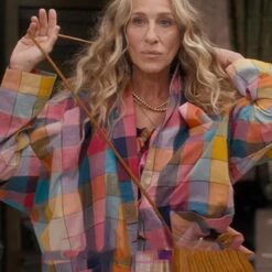 And Just Like That Carrie Bradshaw Rainbow Jacket