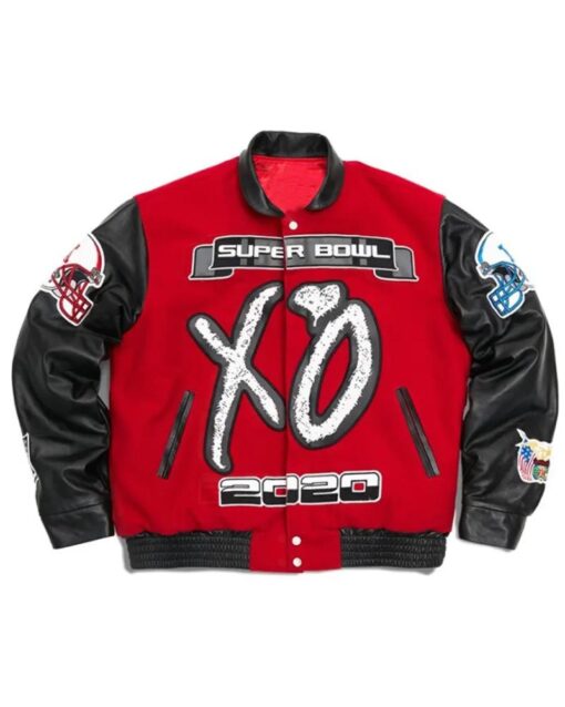 XO The Weeknd Super Bowl LV Varsity Jacket