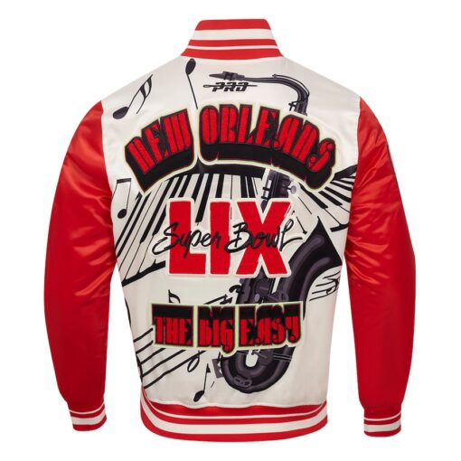 Super Bowl LIX Pro Standard Sublimated Satin Full-Snap Jacket