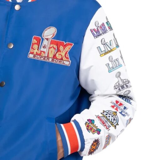 Super Bowl LIX Starter Commemorative Full-Snap Varsity Jacket