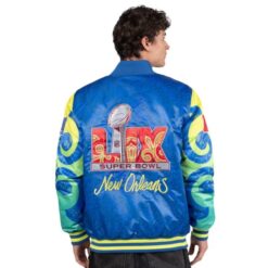 Super Bowl LIX Starter The Big Easy Full-Snap Satin Jacket