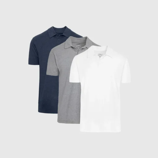 The Heather Short Sleeve Polo 3-Pack