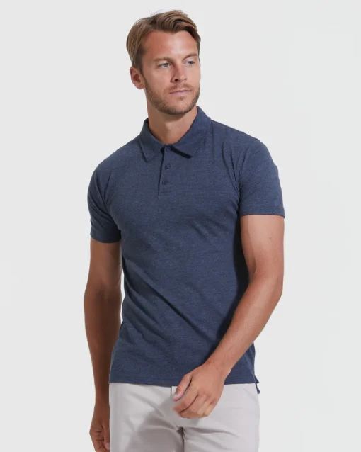 The Heather Short Sleeve Polo 3-Pack