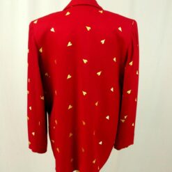 Valentines Day Jacket Red Heart Blazer Red Blazer