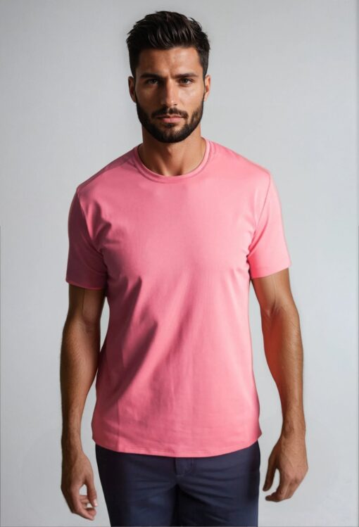 Crew Neck T-Shirt Slate Rose