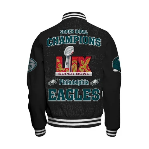 Philadelphia Eagles Super Bowl LIX Champions 2024 Winning Spirit Varsity Jacket