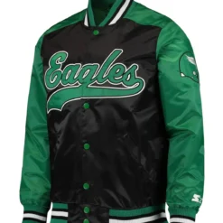 Men's Starter Black Philadelphia Eagles The Tradition II Full-Snap Team Jacket