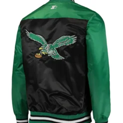 Men's Starter Black Philadelphia Eagles The Tradition II Full-Snap Team Jacket