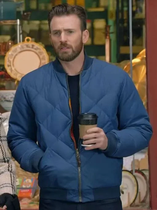 Chris Evans Super Bowl Bomber Jacket