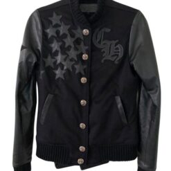 Men’s Chrome Hearts Black Varsity Jacket