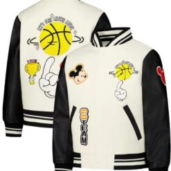 Mickey Mouse Basketball Varsity Jacket
