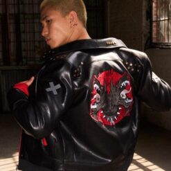 Arcane Season 2 VI Black Leather Jacket