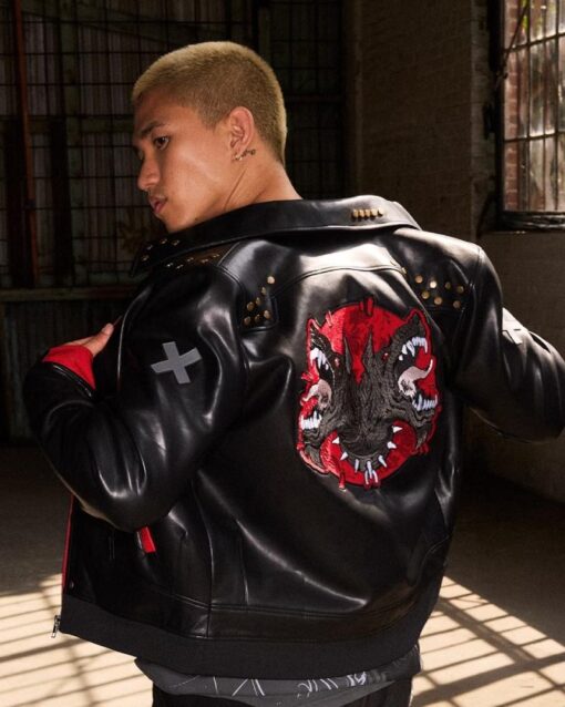 Arcane Season 2 VI Black Leather Jacket