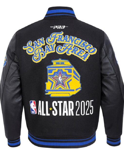 Unisex 2025 NBA All-Star Game Pro Standard Black Wool Varsity Jacket