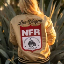 NFR Golden Silk Bomber Jacket