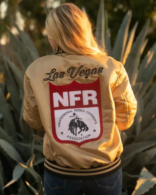 NFR Golden Silk Bomber Jacket