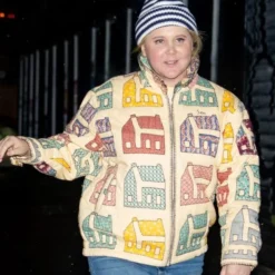 Amy Schumer NYC 2025 Colorful Sea Jacket
