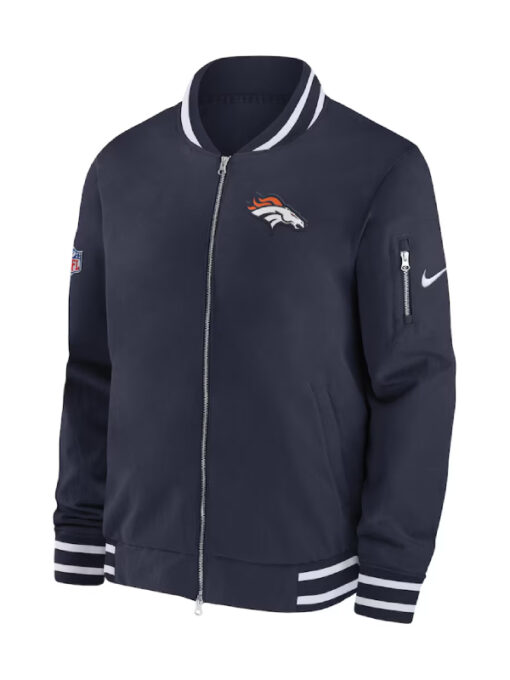 Denver Broncos Coach Full-Zip Bomber Jacke