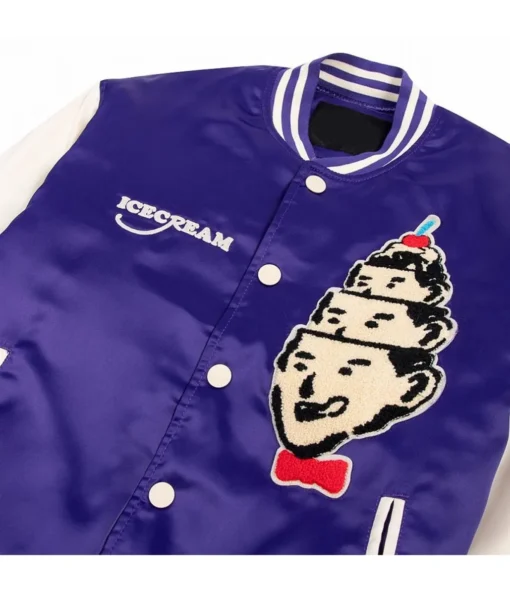 Ice Cream Hoodini Bomber Satin Jacket