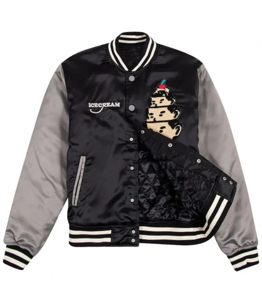 Ice Cream Hoodini Bomber Satin Jacket