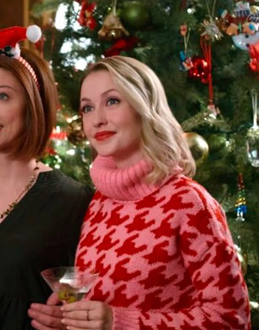 Holiday Hotline 2023 Emily Tennant Pink Sweater Holiday Hotline 2023 Emily Tennant Pink Sweater