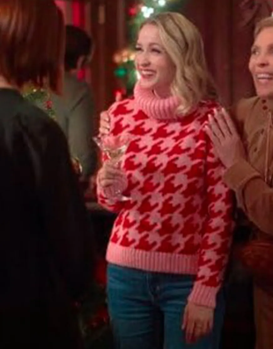 Holiday Hotline 2023 Emily Tennant Pink Sweater Holiday Hotline 2023 Emily Tennant Pink Sweater