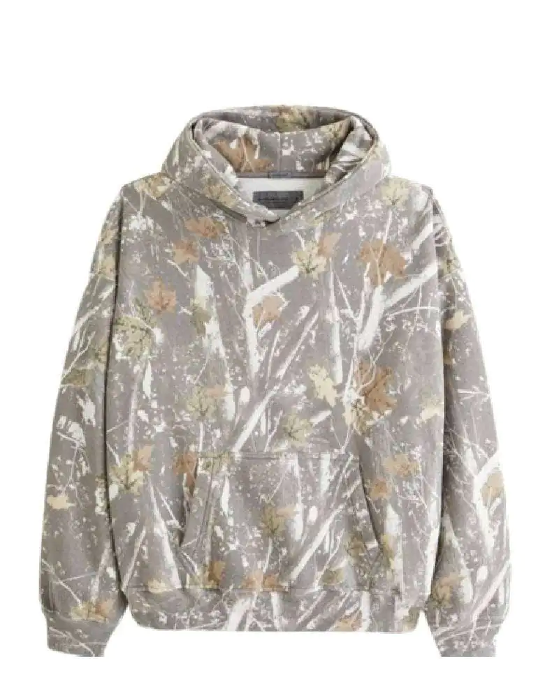 Abercrombie Camo Cream and Green Hoodie Abercrombie Camo Cream and Green Hoodie