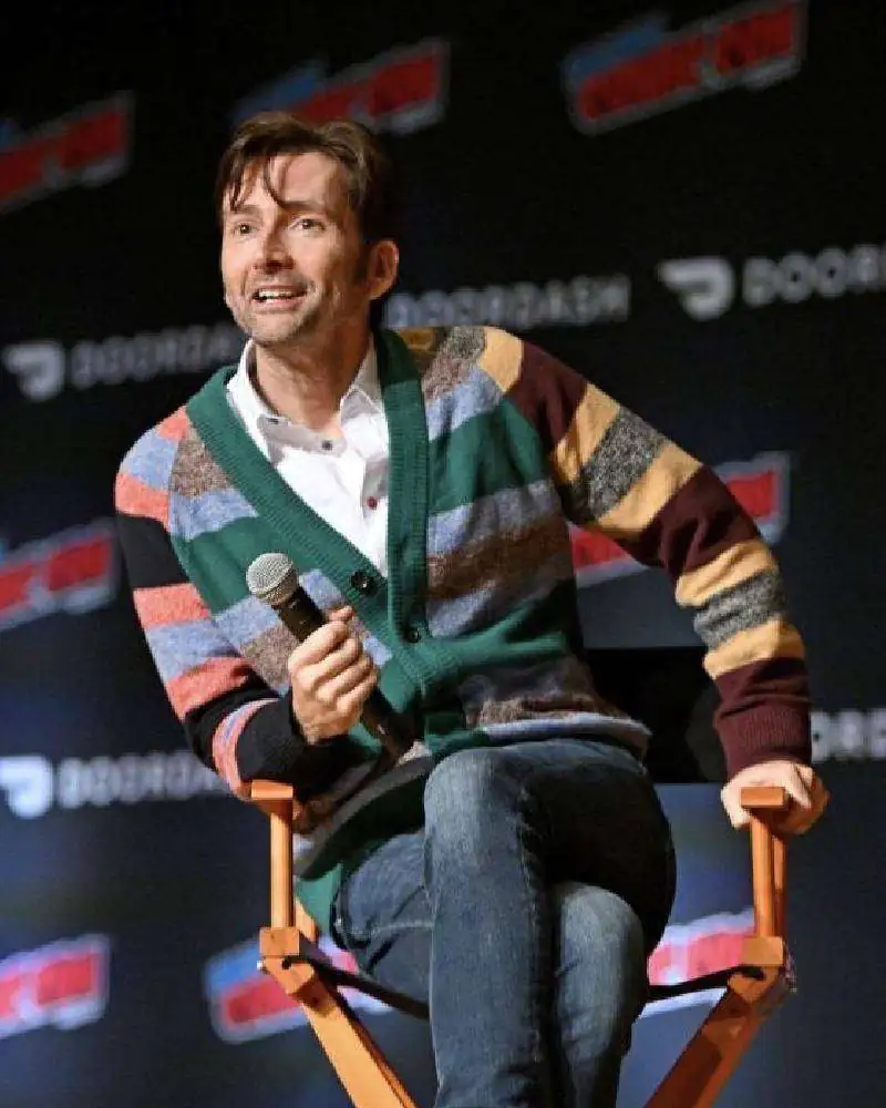 David Tennant New York Comic Con 2023 Cardigan David Tennant New York Comic Con 2023 Cardigan