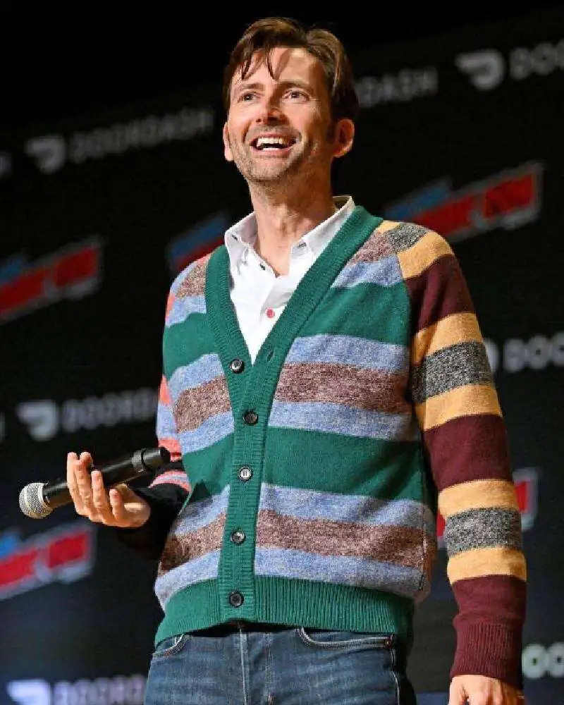 David Tennant New York Comic Con 2023 Cardigan David Tennant New York Comic Con 2023 Cardigan