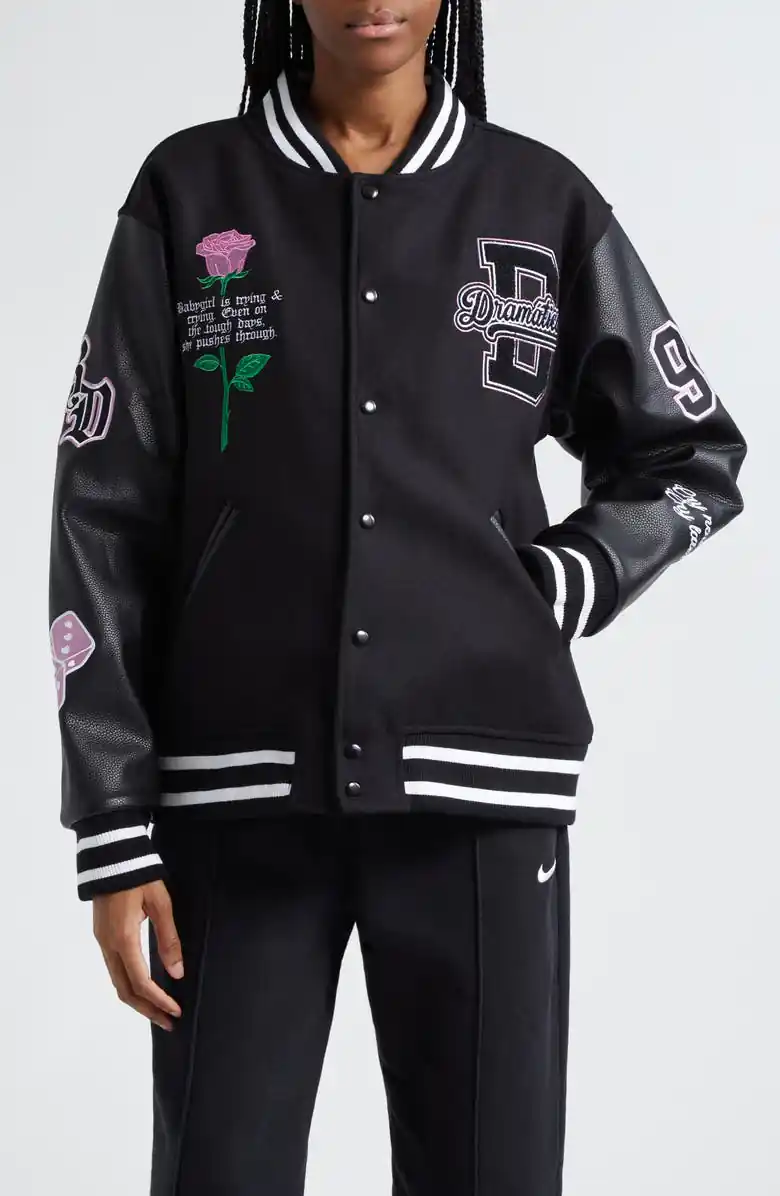 Dramaticas Wool Blend Varsity Jacket Dramaticas Wool Blend Varsity Jacket