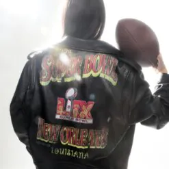 Super Bowl LIX Tabitha Oversized Moto Jacket