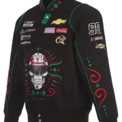 Men’s Daniel Suarez JH Design Black Chevy Full-Snap Twill Uniform Jacket