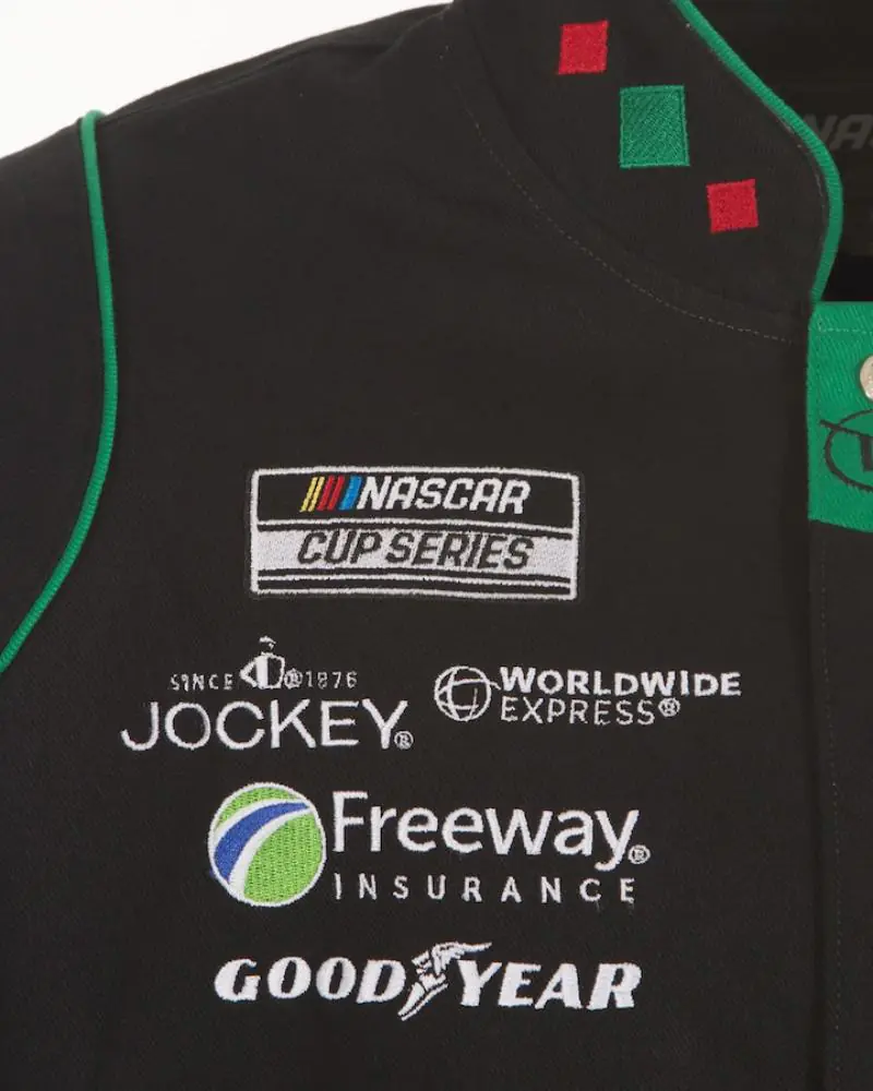 Men’s Daniel Suarez JH Design Black Chevy Full-Snap Twill Uniform Jacket