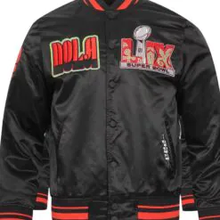 NFL Super Bowl 59 Men’s Rib Sublimated Satin Jacket