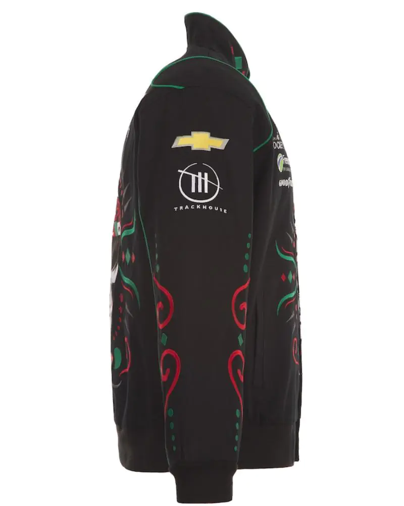 Men’s Daniel Suarez JH Design Black Chevy Full-Snap Twill Uniform Jacket