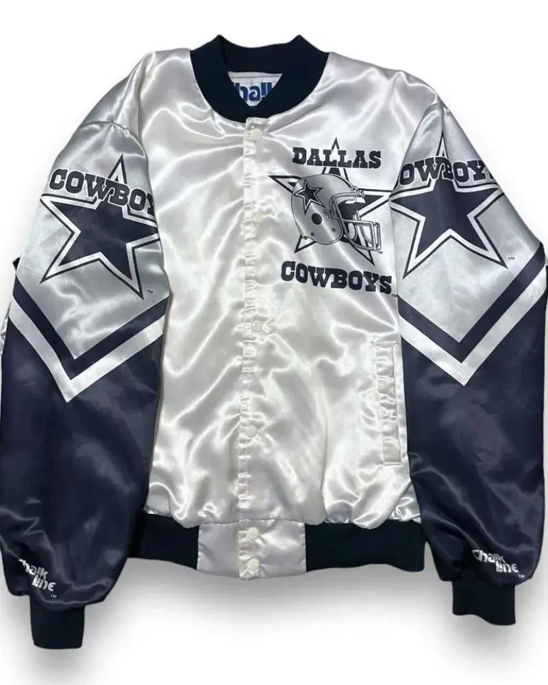 NFL Dallas Cowboys Chalk Line Satin Jacket