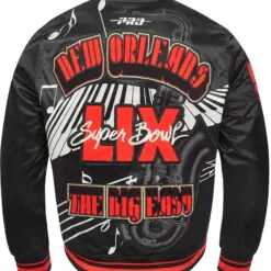 NFL Super Bowl 59 Men’s Rib Sublimated Satin Jacket