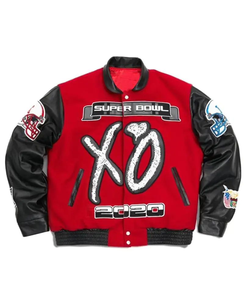 XO The Weeknd Super Bowl LV Varsity Jacket XO The Weeknd Super Bowl LV Varsity Jacket